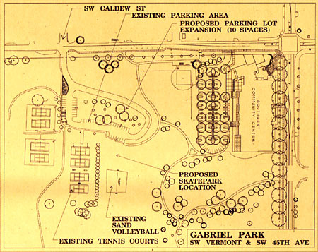 Gabriel Park Skatepark Schematic